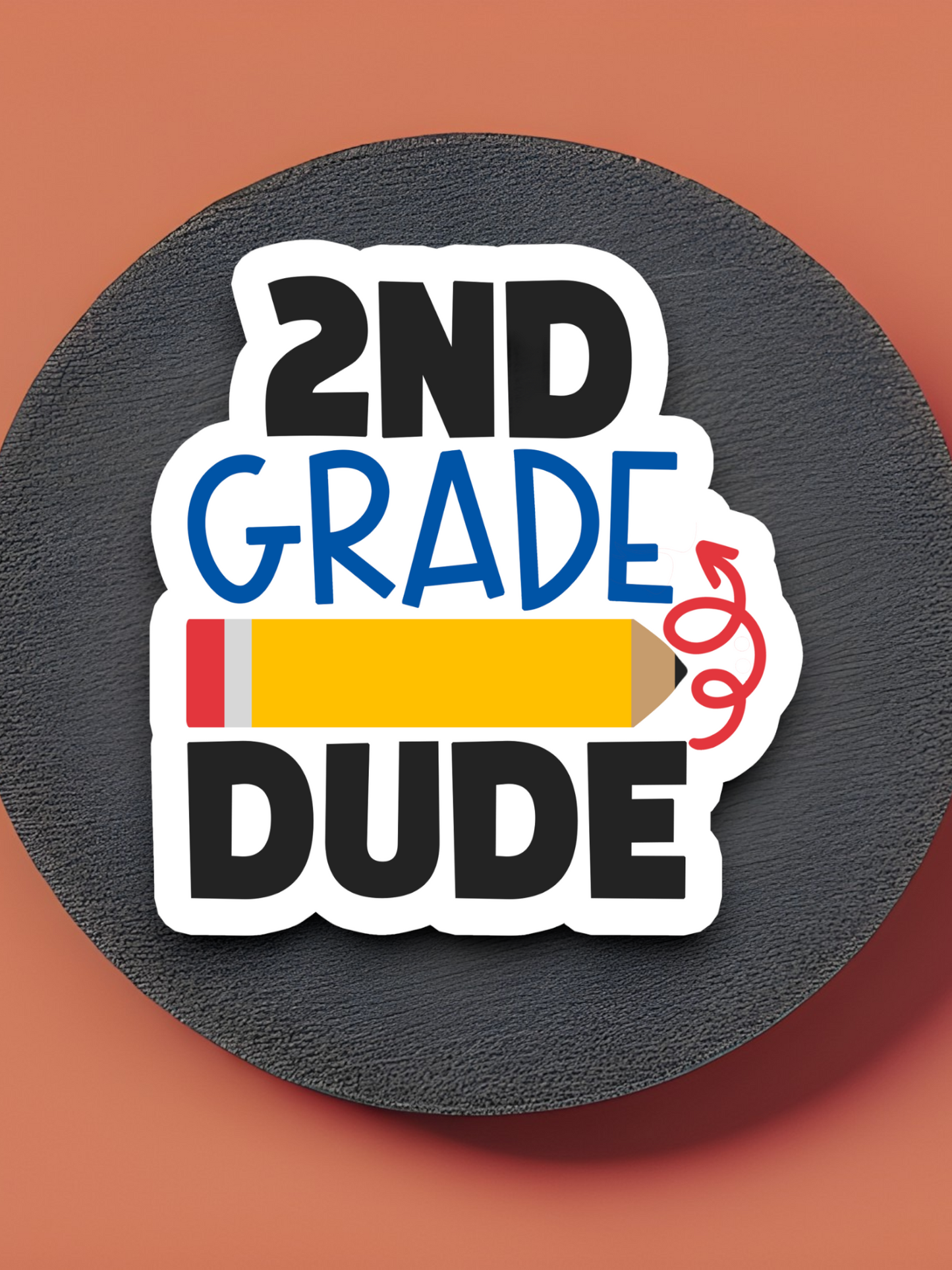 2nd Grade Dude Version 1 - School Sticker