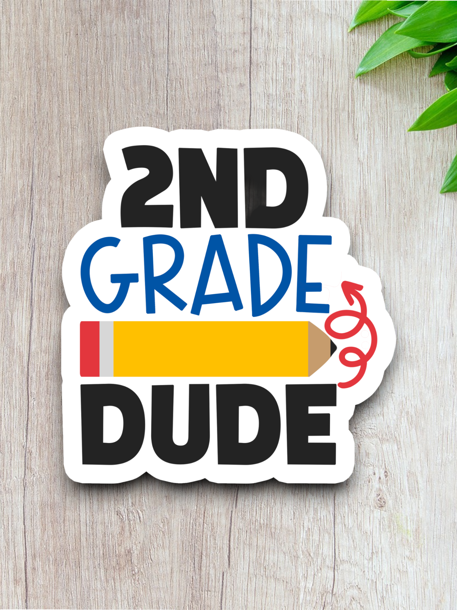 2nd Grade Dude Version 1 - School Sticker