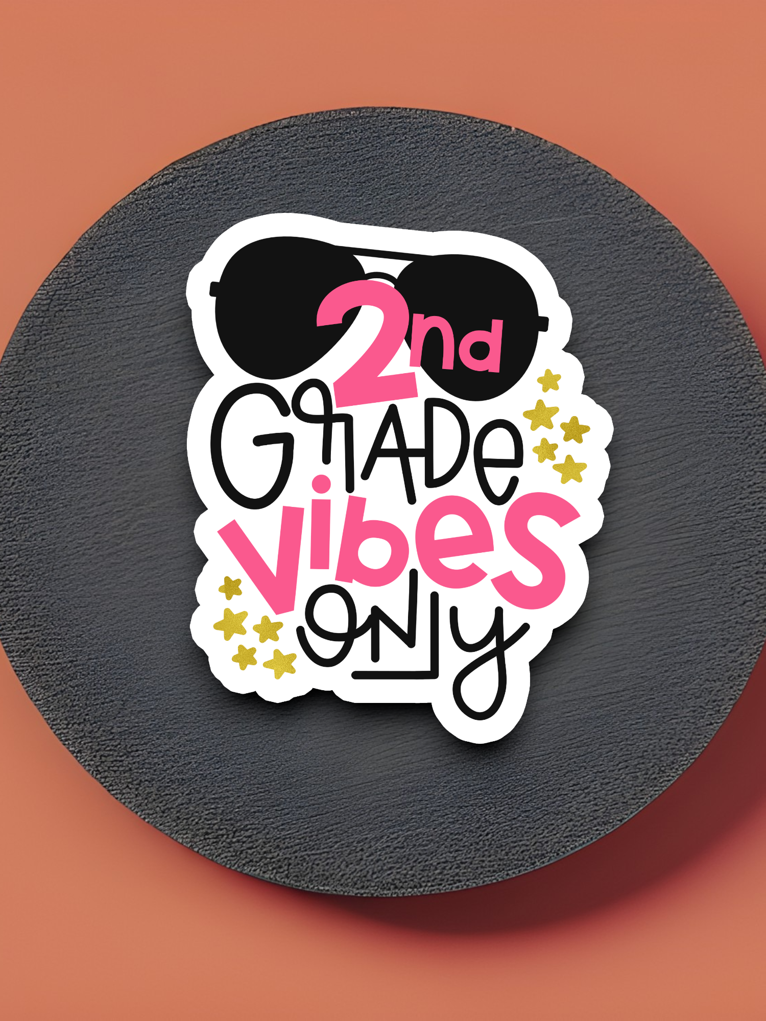 2nd Grade Vibes Only - School Sticker