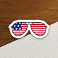 4 of July Glasses Sticker