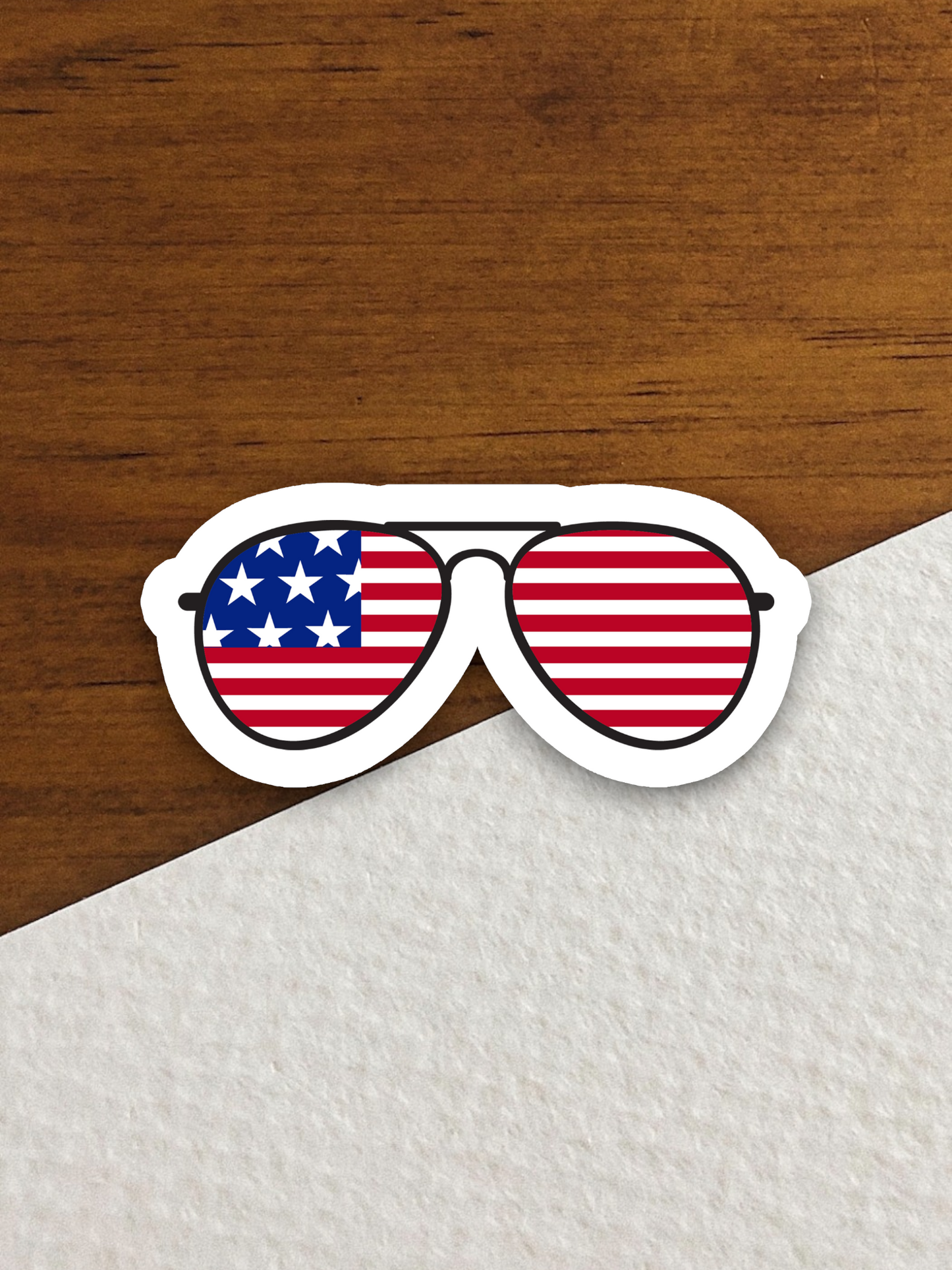 4 of July Glasses Sticker