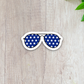 4 of July Glasses Sticker