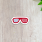 4 of July Glasses Sticker