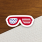 4 of July Glasses Sticker