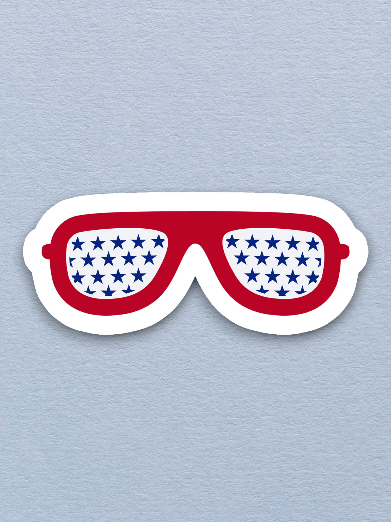 4 of July Glasses Sticker
