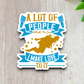 A Lot of People Attack the Sea Sticker