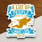 A Lot of People Attack the Sea Sticker