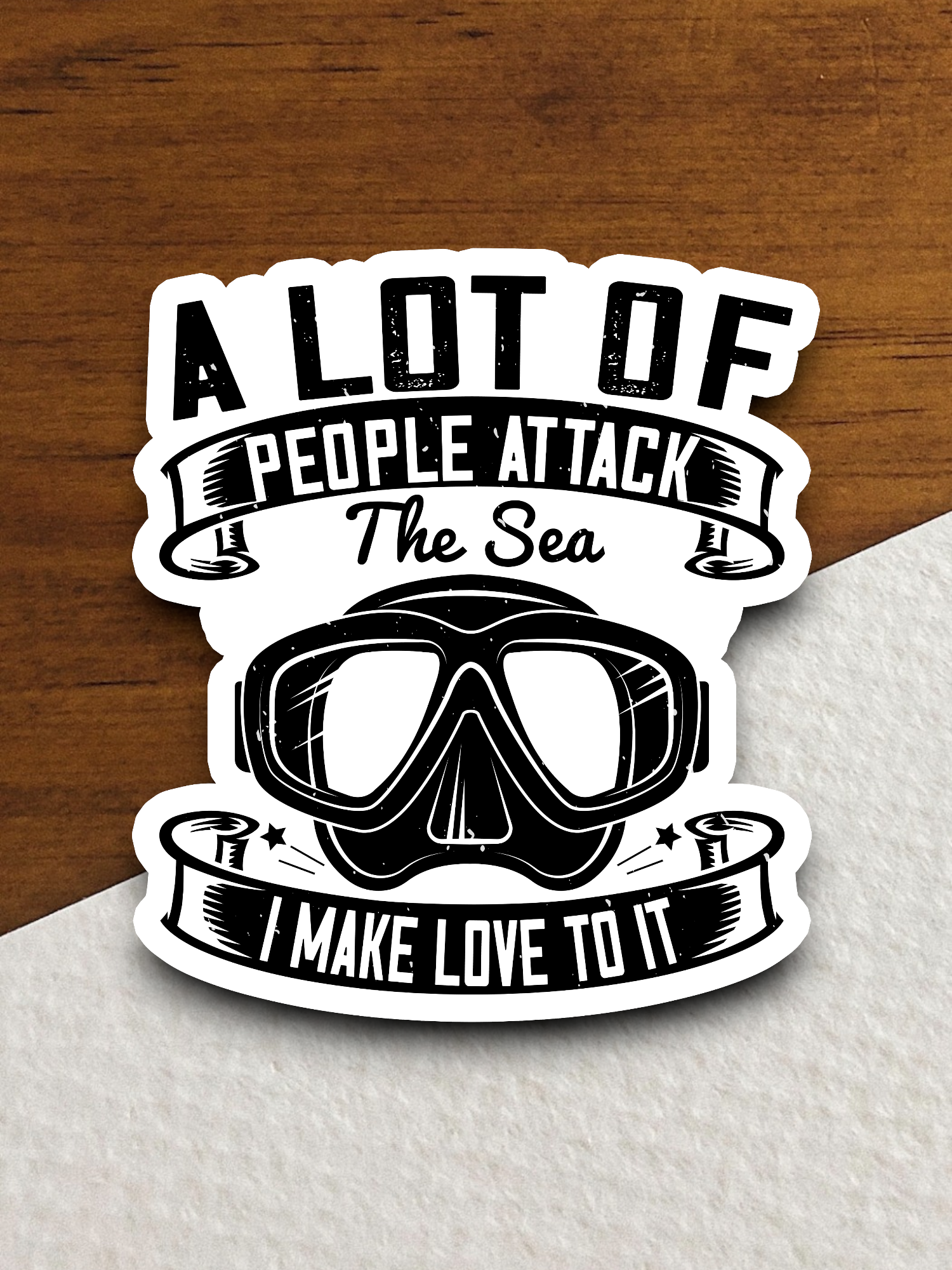 A Lot of People Attack the Sea Sticker