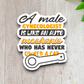 A Male Gynecologist Is Like An Auto Mechanic Sticker