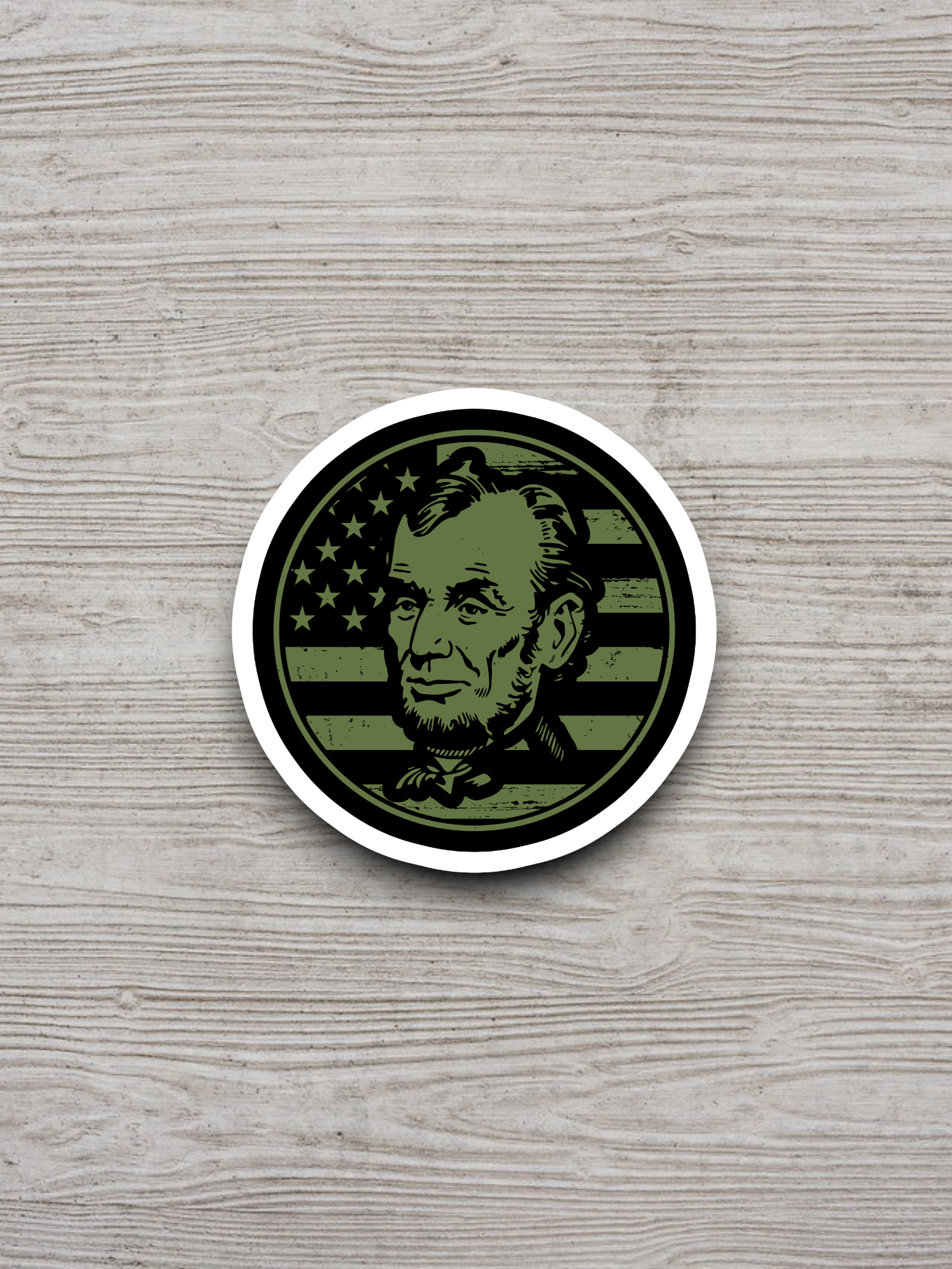 Abraham Lincoln Badge Sticker