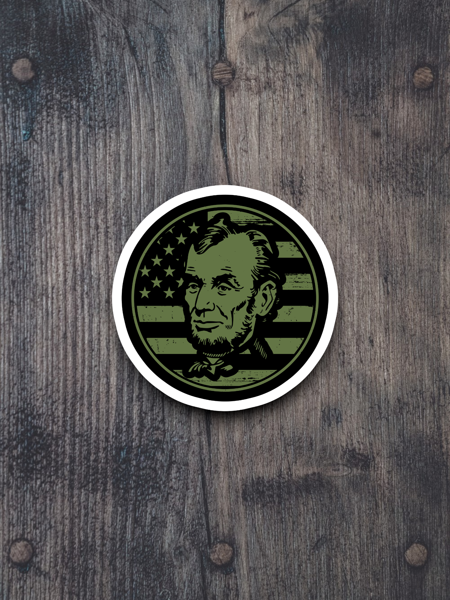 Abraham Lincoln Badge Sticker