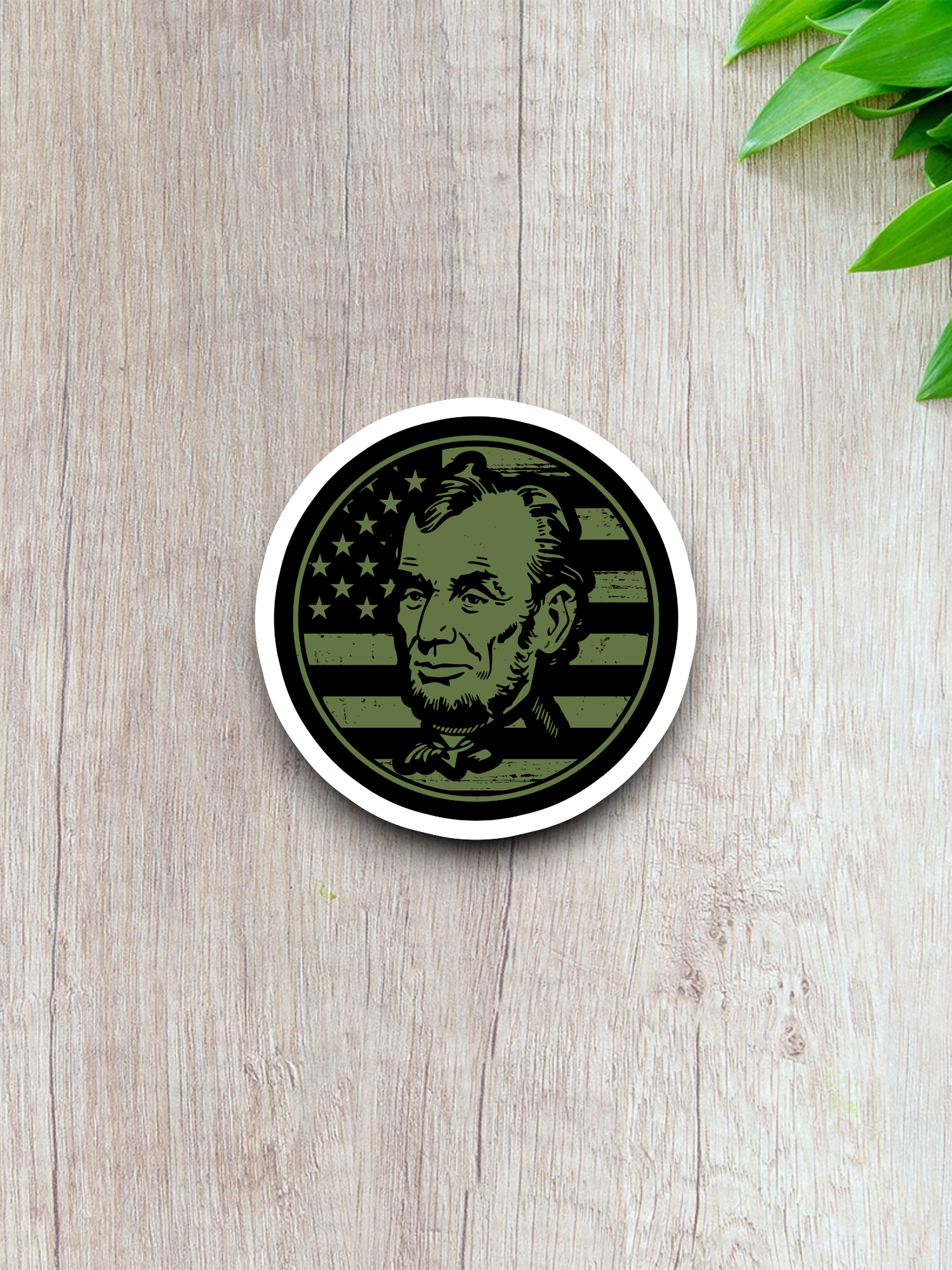 Abraham Lincoln Badge Sticker