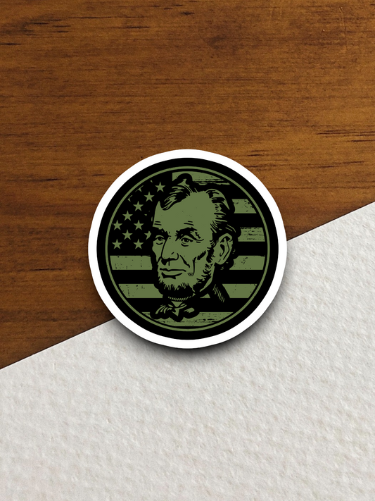 Abraham Lincoln Badge Sticker