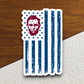 Abraham Lincoln Flag Sticker