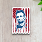 Abraham Lincoln With Flag Sticker