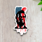 Abraham Lincoln With Flag Effect Sticker