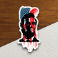 Abraham Lincoln With Flag Effect Sticker