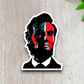 Abraham Lincoln With Flag Face Sticker