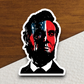 Abraham Lincoln With Flag Face Sticker