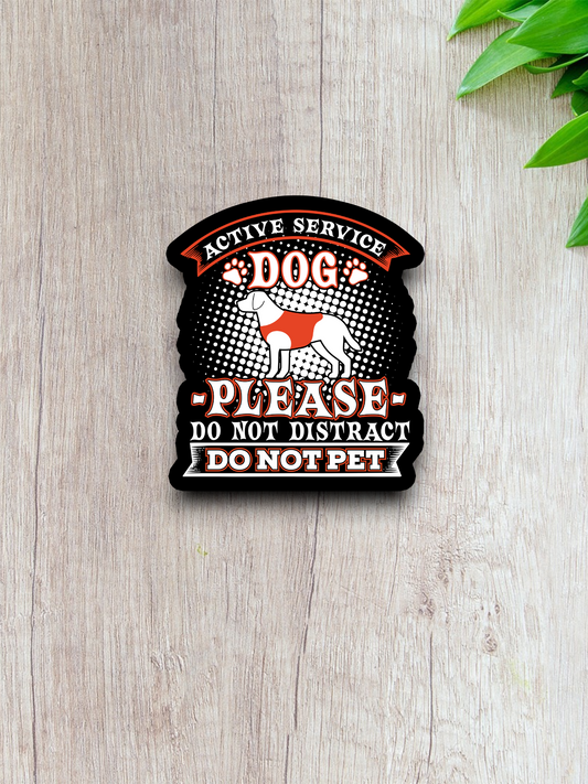 Active Service Dog Sticker