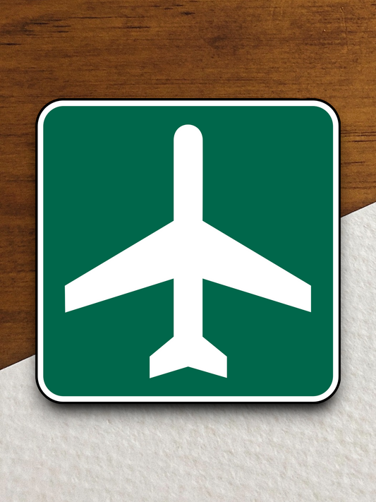 Airport Road Sign Sticker