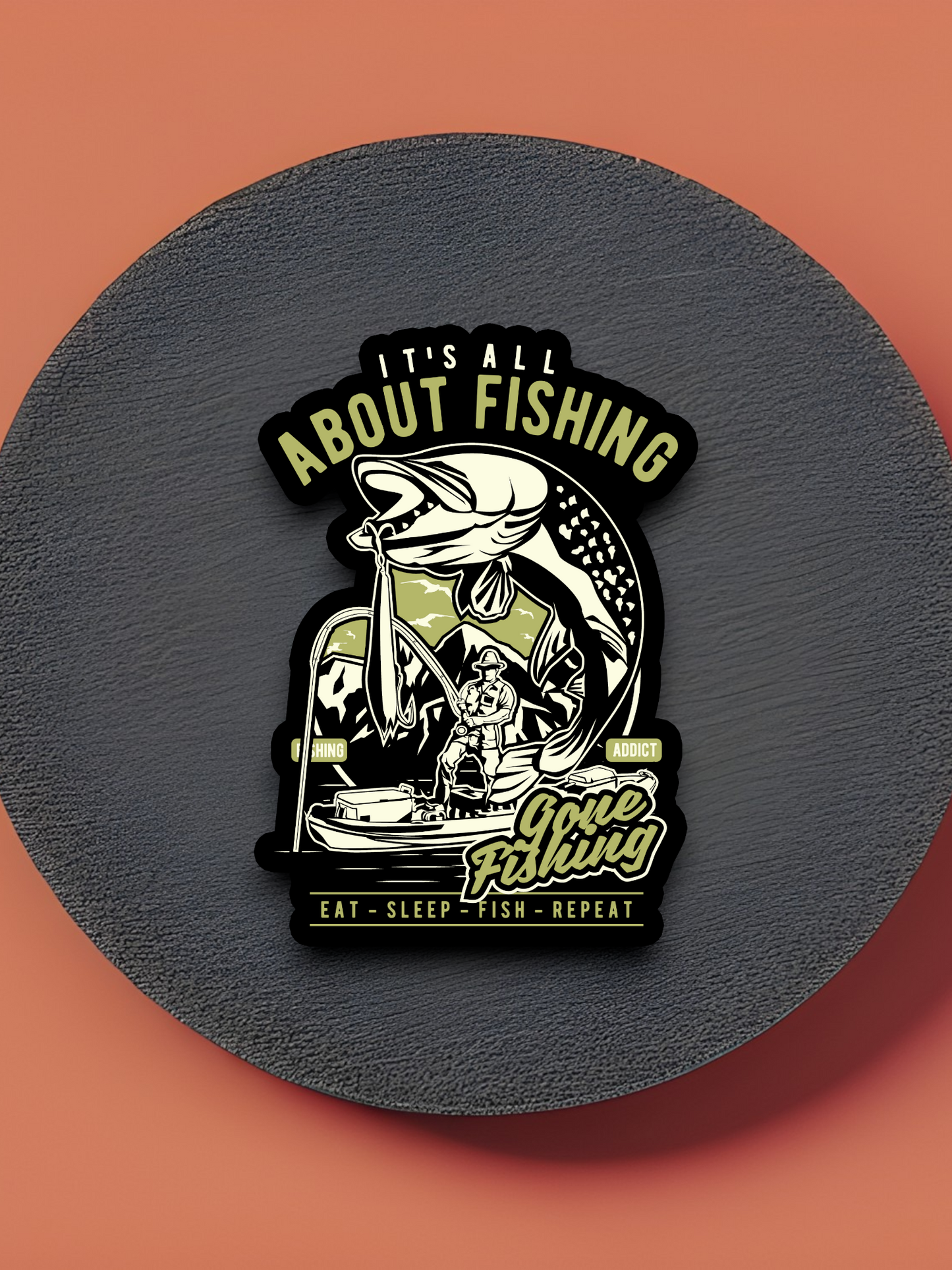 All About Fishing Sticker