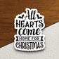 All Hearts Come Home for Christmas Version 2 - Holiday Sticker