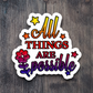 All Things Are Possible Version 2 - Faith Sticker