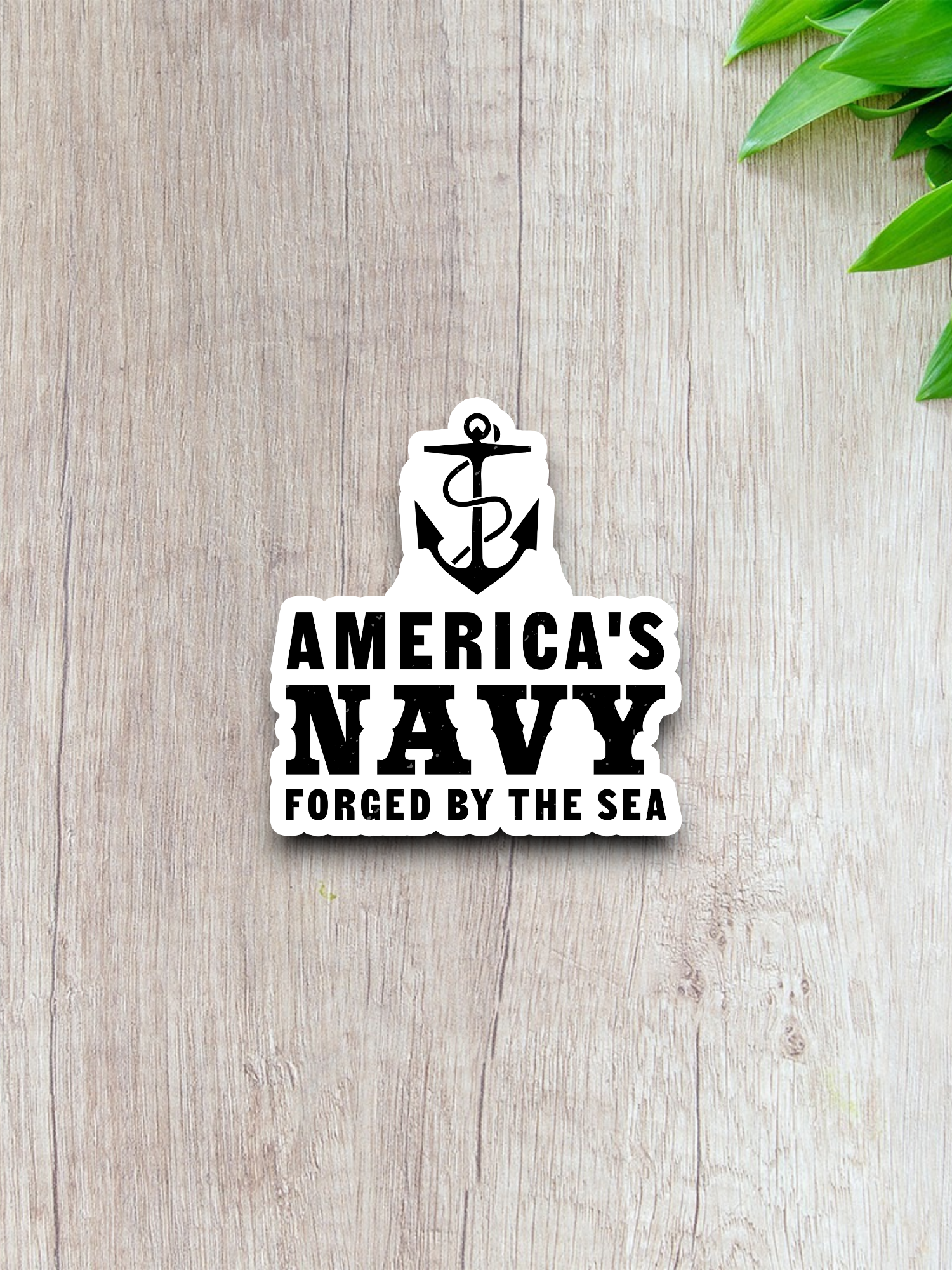 America's Navy Forged by the Sea - Military Sticker