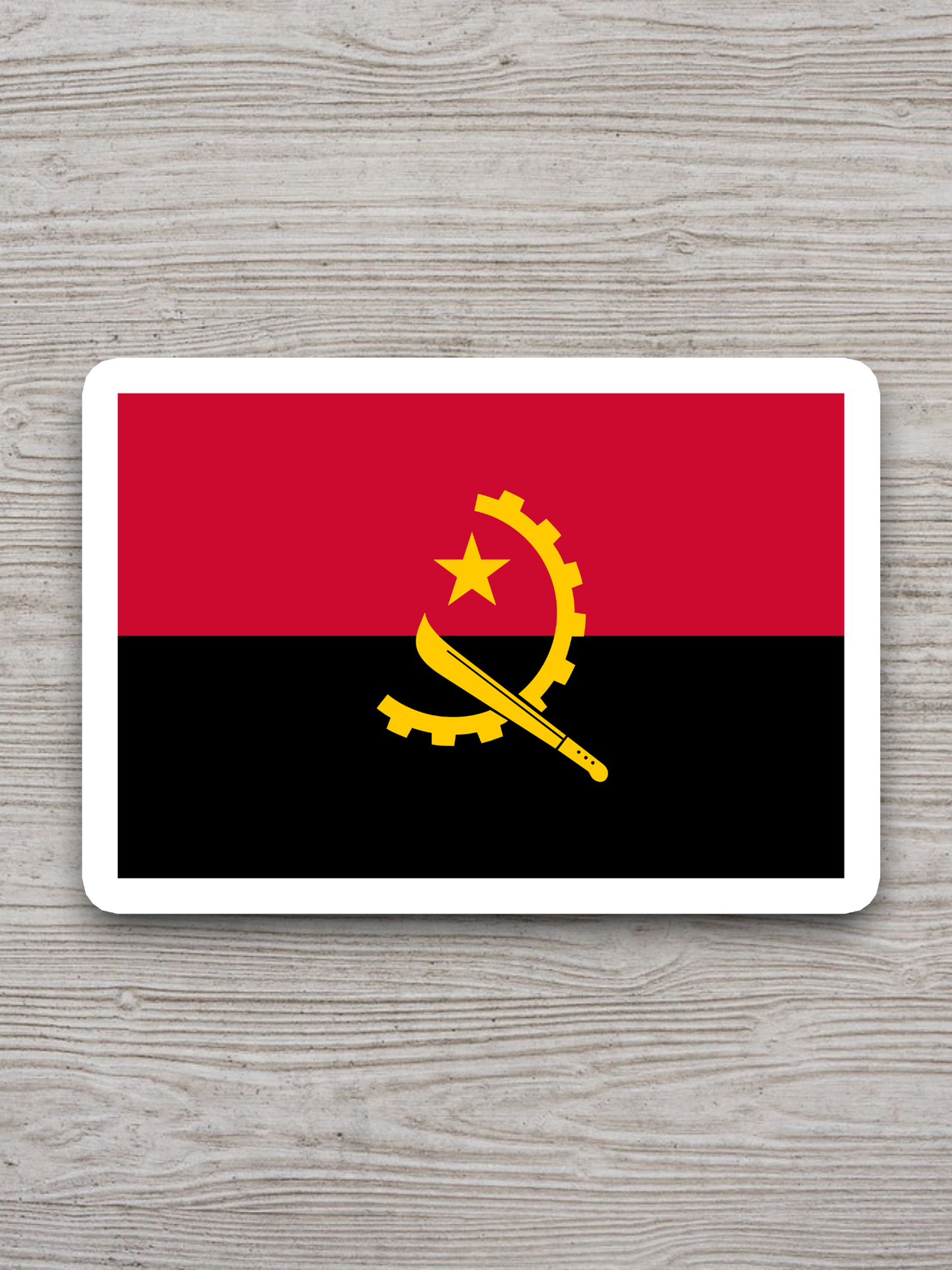 Angola Flag - International Country Flag Sticker