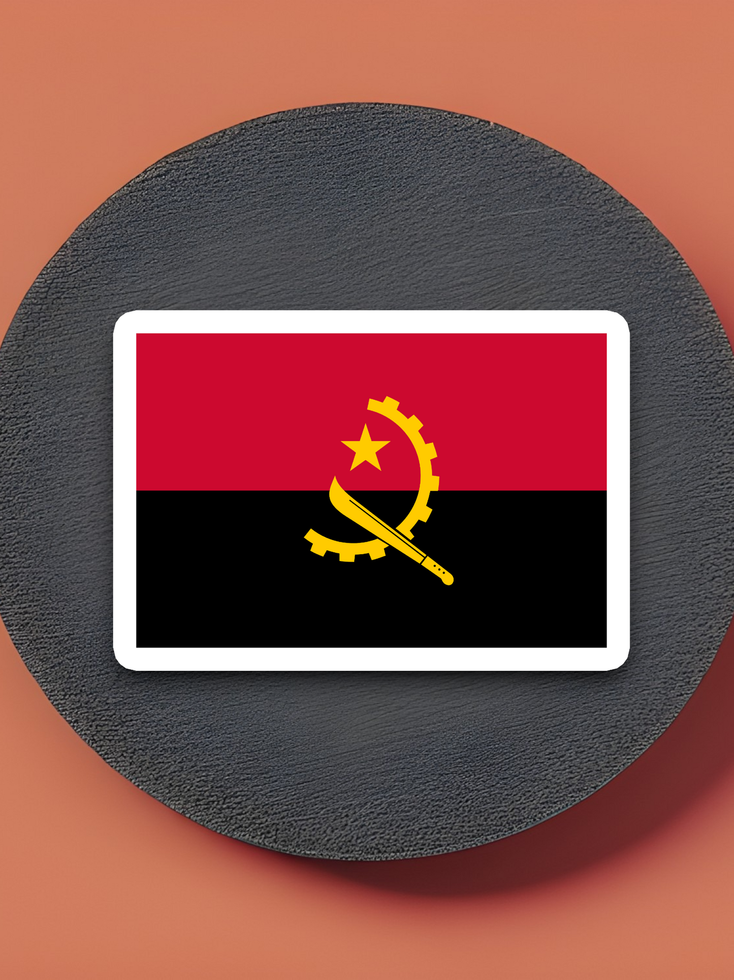 Angola Flag - International Country Flag Sticker