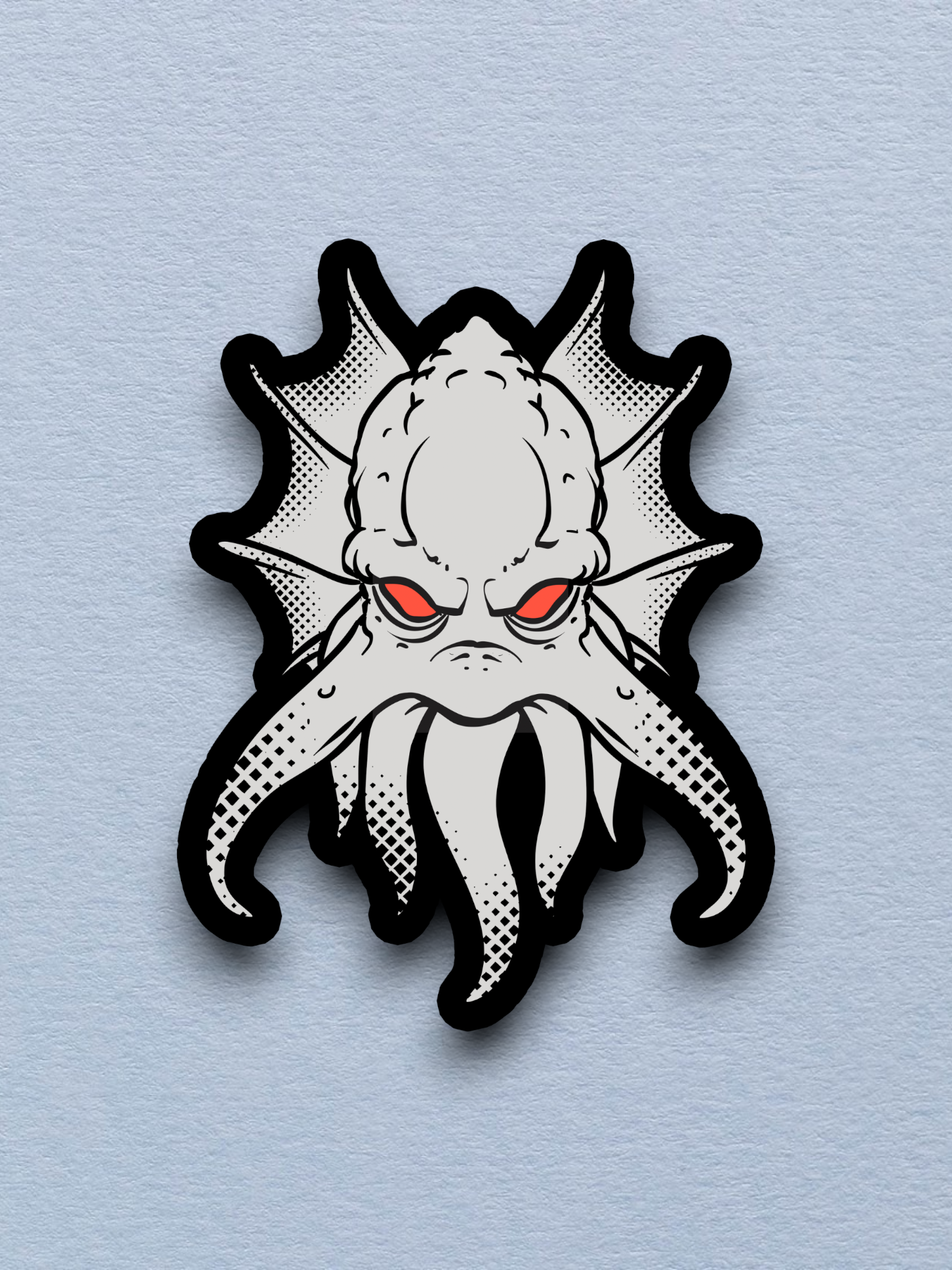 Angry Squid  Sticker