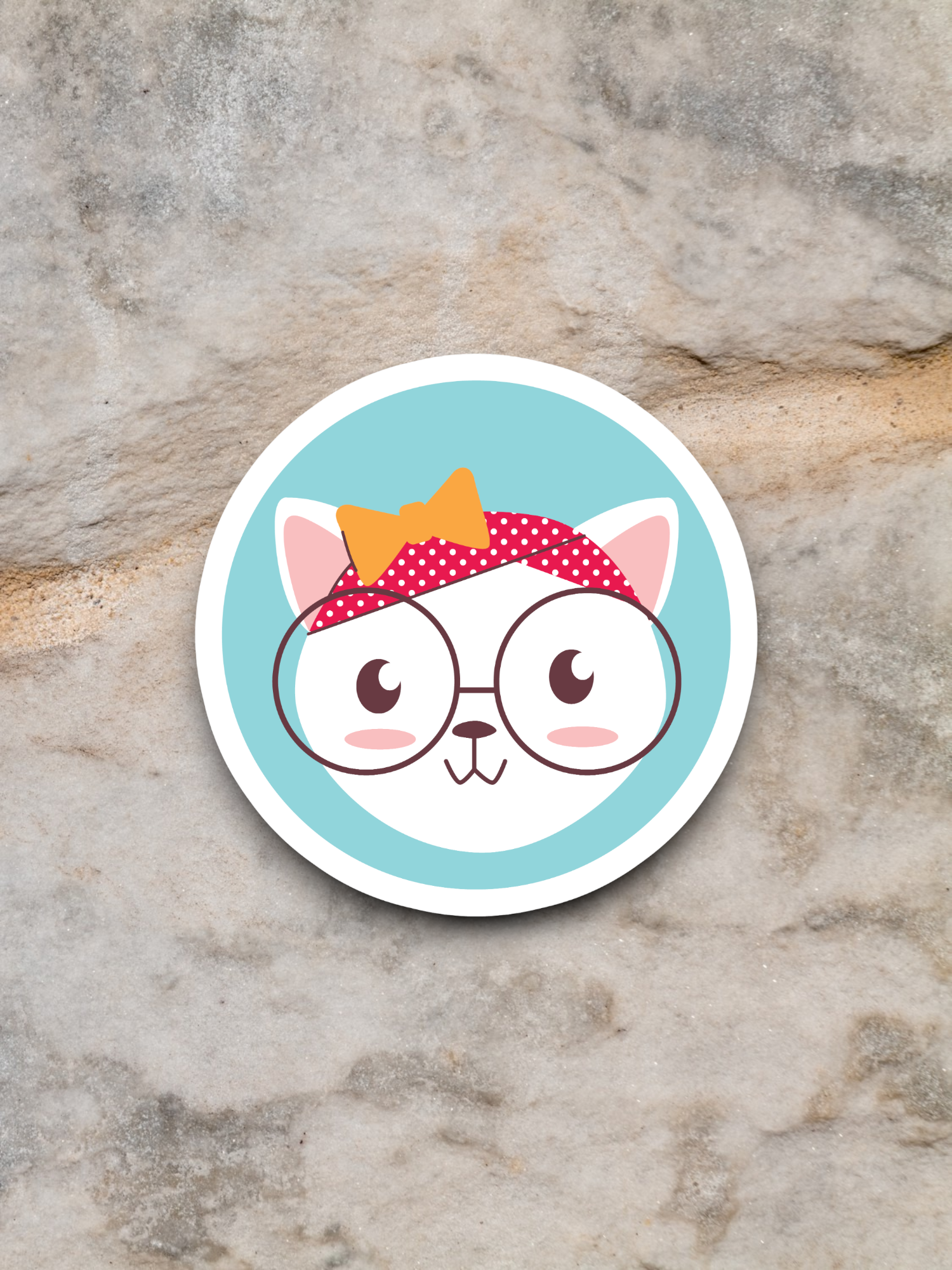 Animal with Glasses Sticker