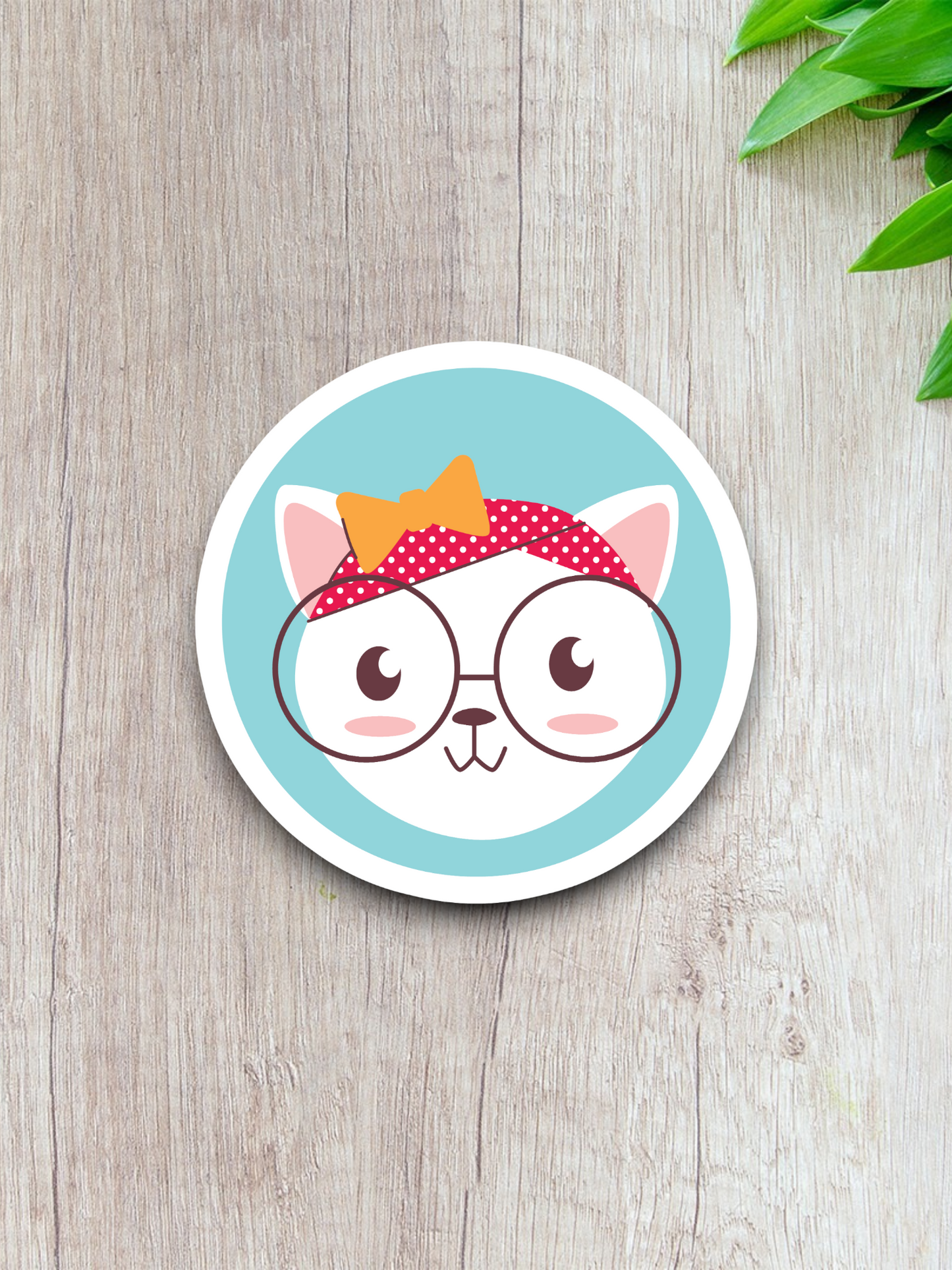 Animal with Glasses Sticker