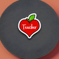 Apple Heart Teacher - School Sticker