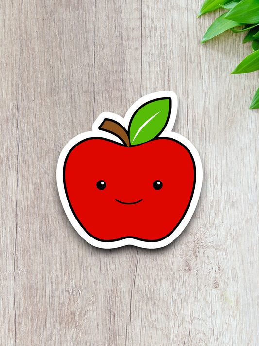 Apple Smiling - School Sticker