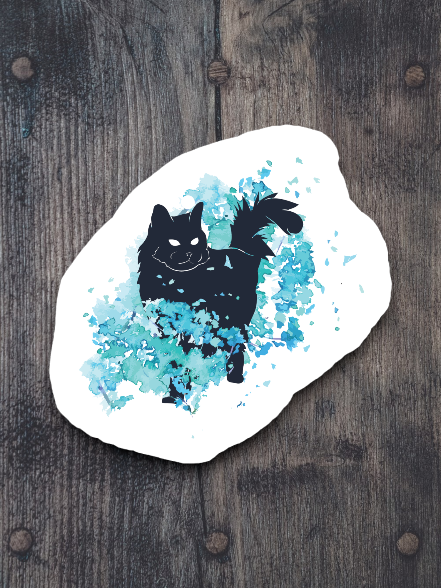 Artistic Cat Sticker