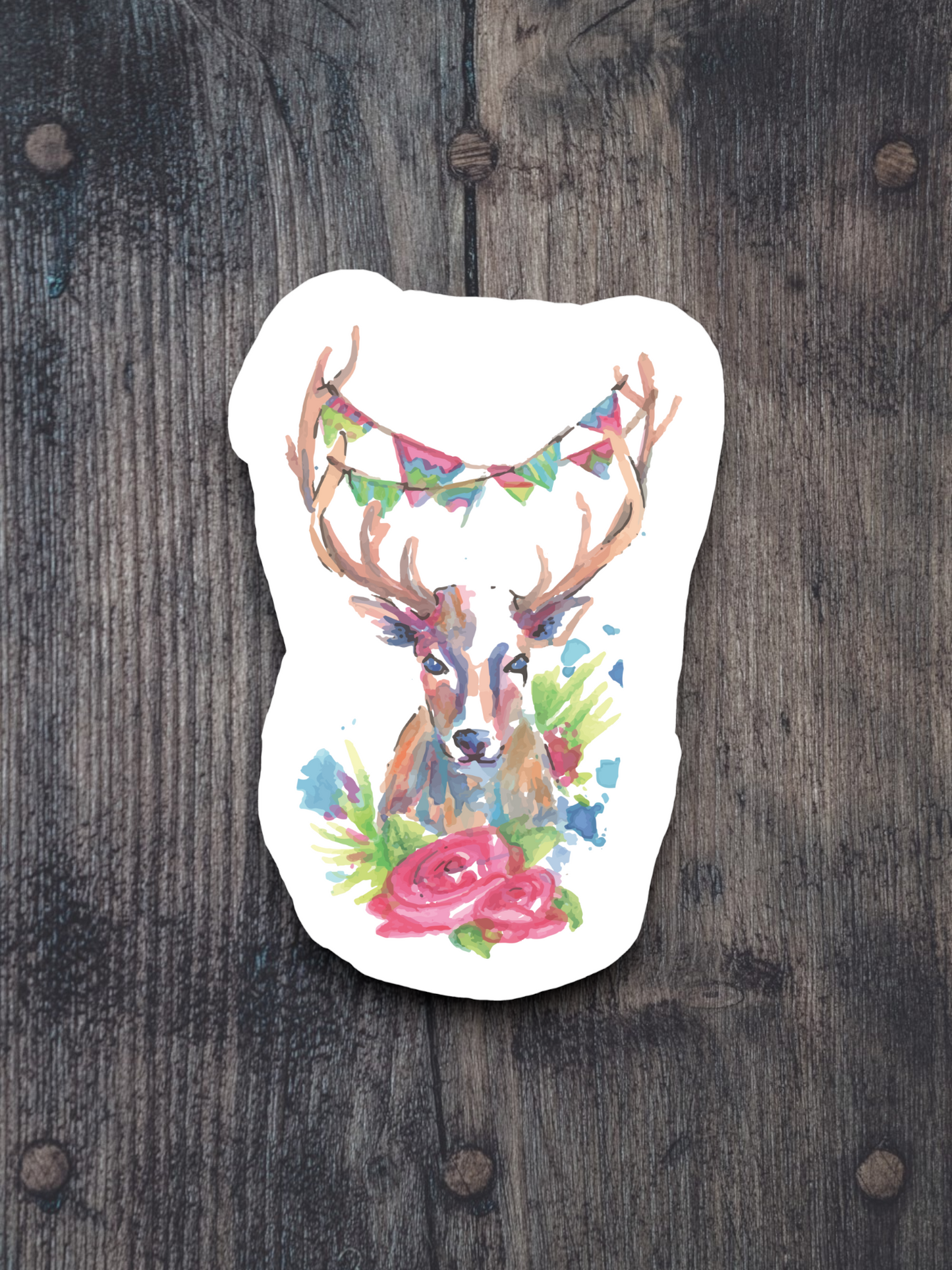 Artistic Deer Sticker