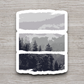 Artistic Mountain Forest Scene - Travel Sticker