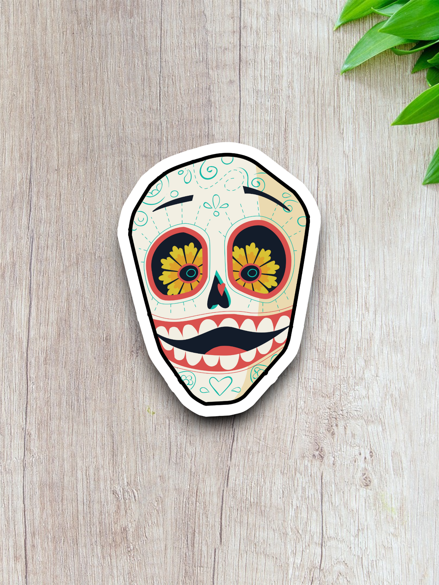 Artistic Skull Version 06 - Holiday Sticker