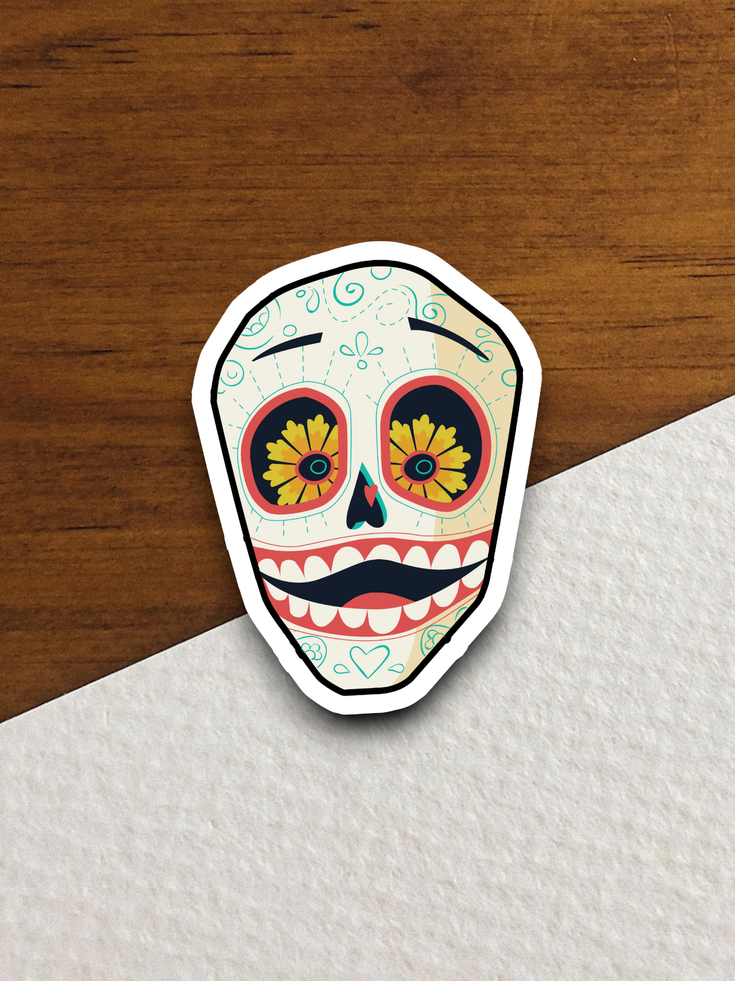 Skull Holiday Sticker