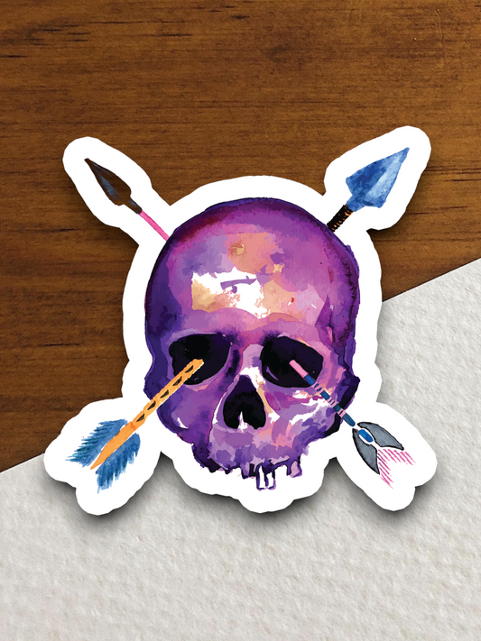 Skull Holiday Sticker