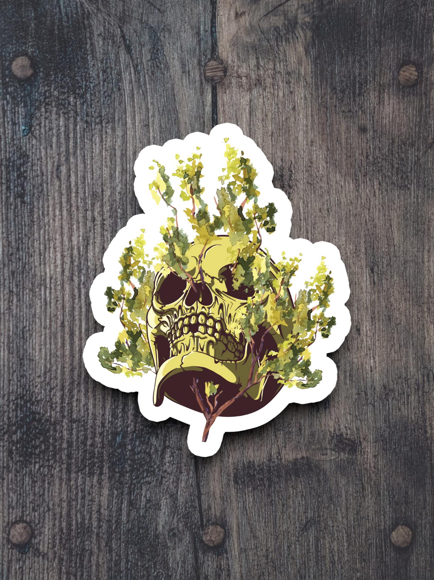 Artistic Skull Version 09 - Holiday Sticker
