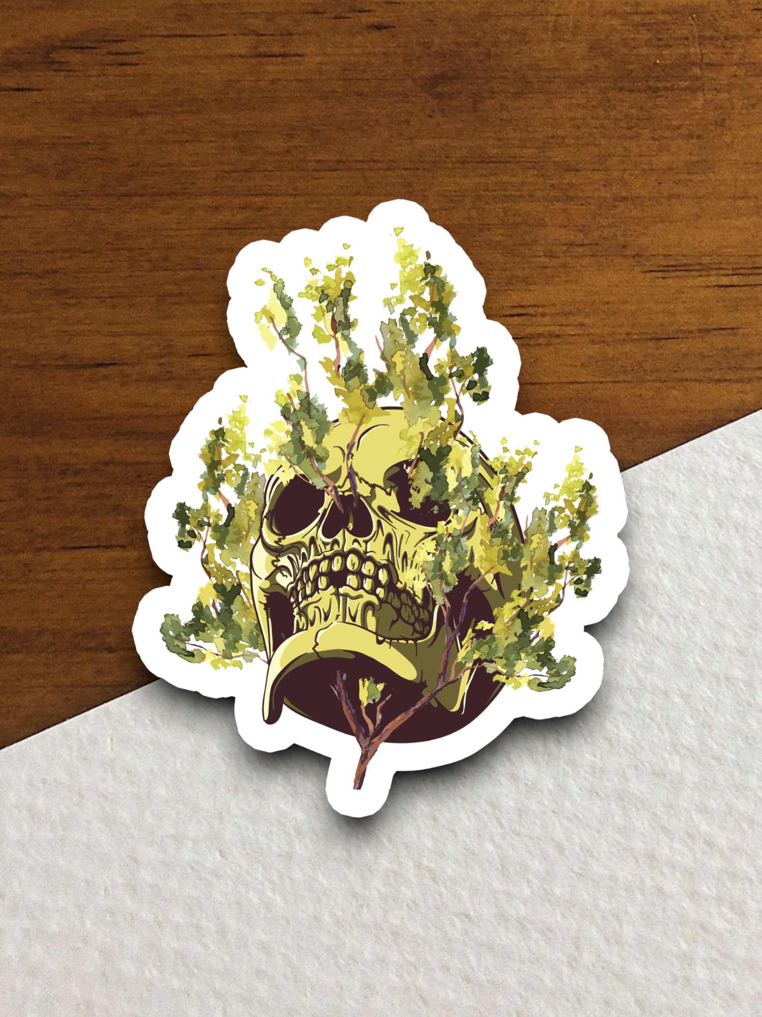 Artistic Skull Version 09 - Holiday Sticker
