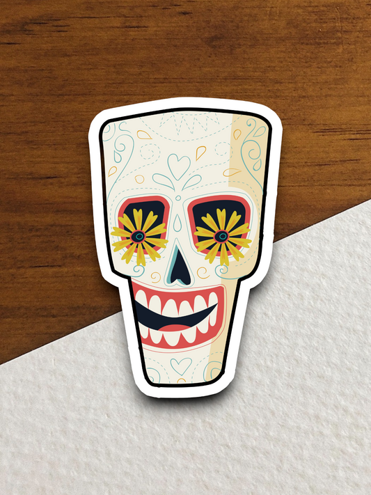 Skull Holiday Sticker