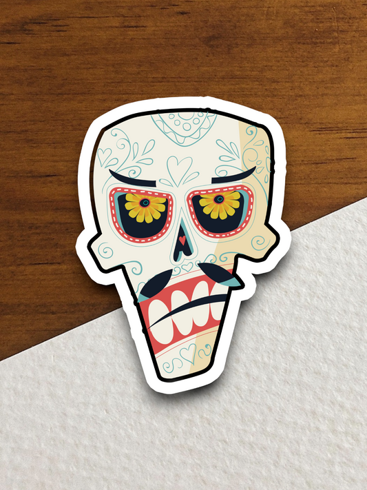 Skull Holiday Sticker