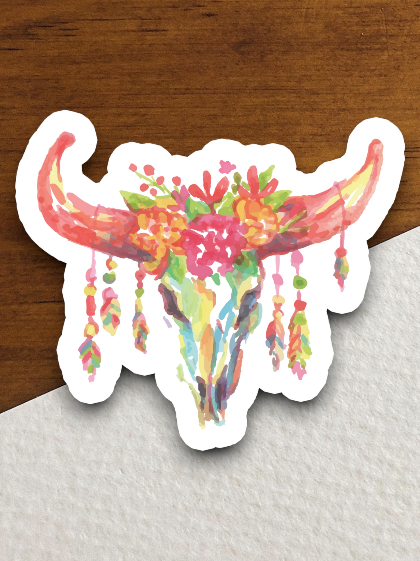 Artistic Skull  14 - Holiday Sticker