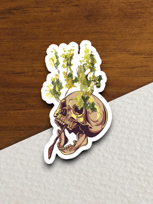 Skull Holiday Sticker