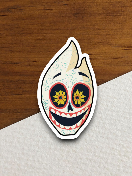 Skull  Holiday Sticker