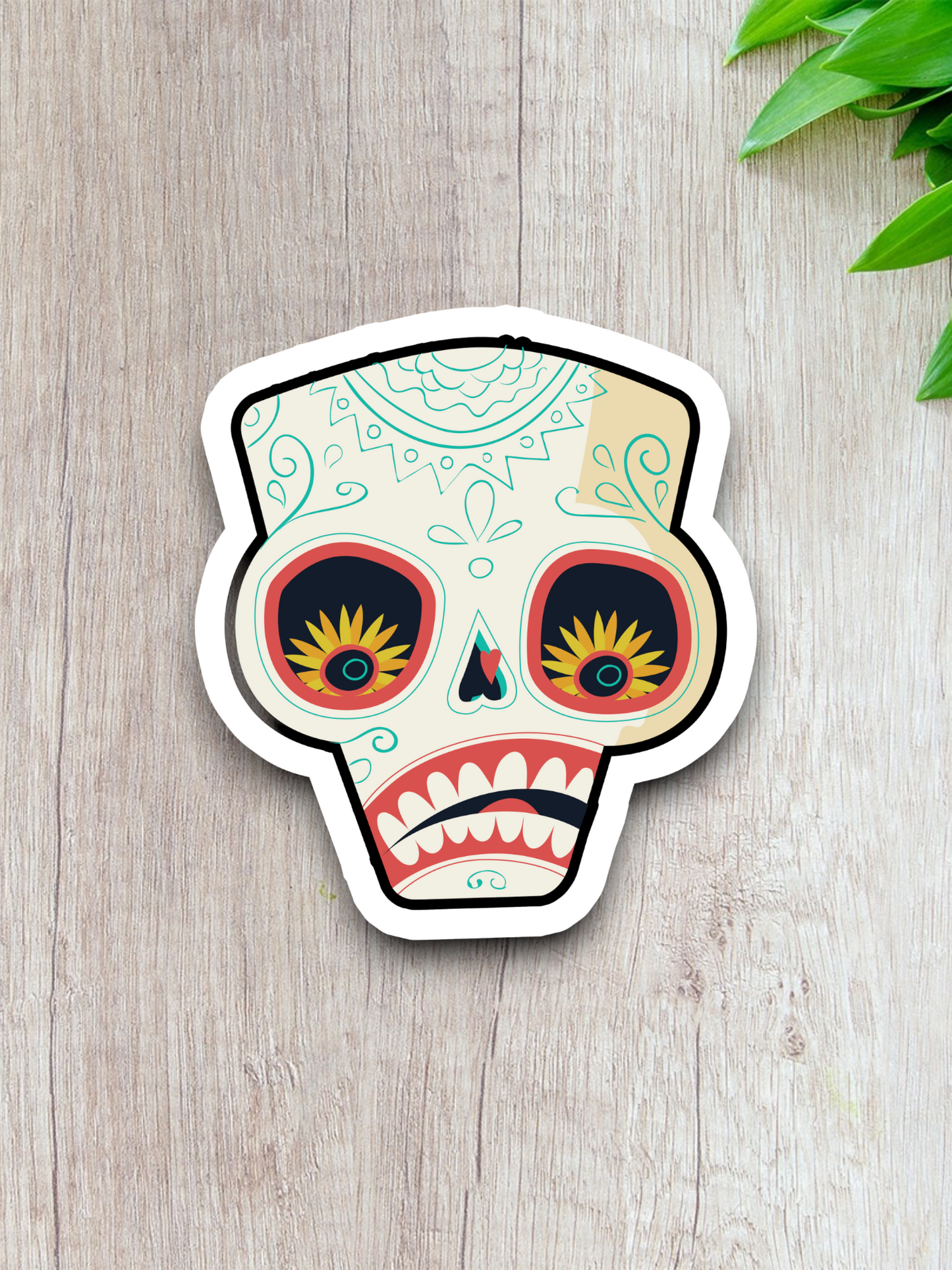 Skull  18 - Holiday Sticker